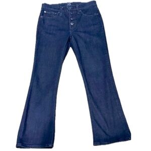👖💙 J.CREW High-Rise Cropped Flare Jeans | Women’s 25 | Dark Wash Denim